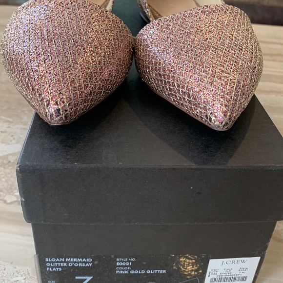 Sloan Mermaid Glitter D’Orsay Flats-RARE NWT - Picture 6 of 9
